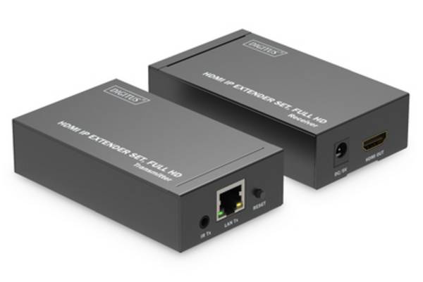 EXTENDER HDMI TRAMITE CAVO RETE CAT 5/6 FINO 120MT INFRAROSSO TX+RX