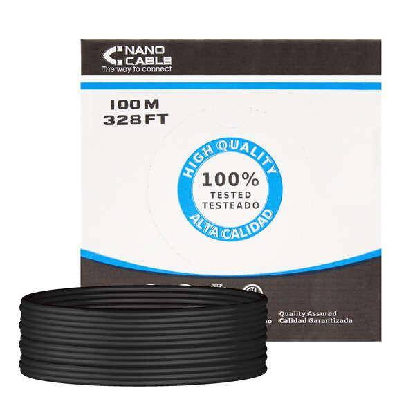 Nanocable 10.20.0302-EXT-BK cavo di rete Nero 100 m Cat5e U/UTP (UTP)-0