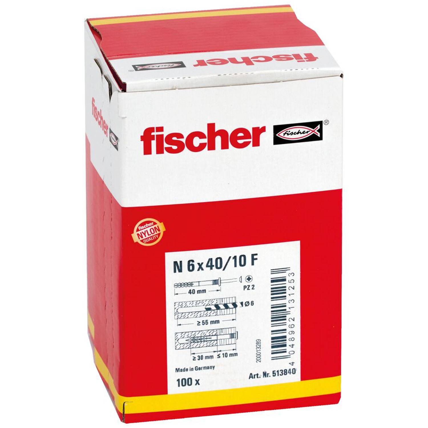 Fischer Nageldübel 40 mm 6 mm 513840 100 St. (513840)-0