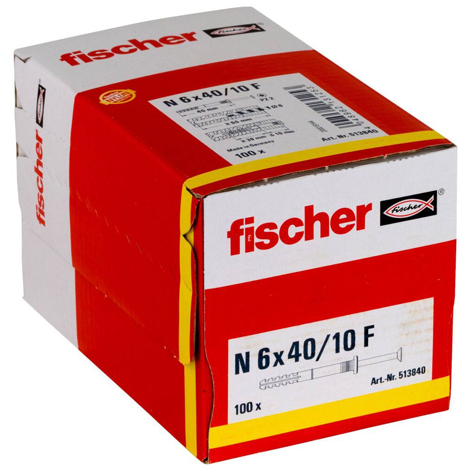 Fischer Nageldübel 40 mm 6 mm 513840 100 St. (513840)-4