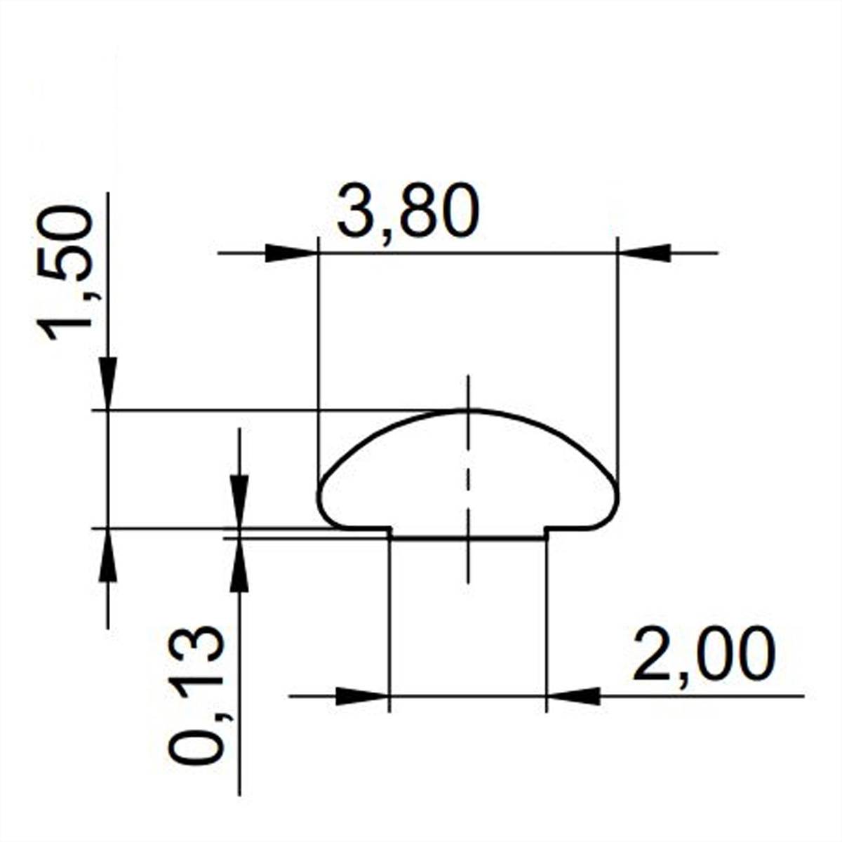 Guarnizione SCHROFF EMC (tessuto) - GUARNIZIONE PROFILO EMC 4HE 10ST-1