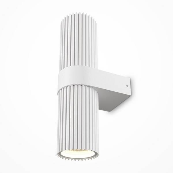 Applique Da Parete Moderno Dynamics Alluminio Bianco 2 Luci Gu10 50W