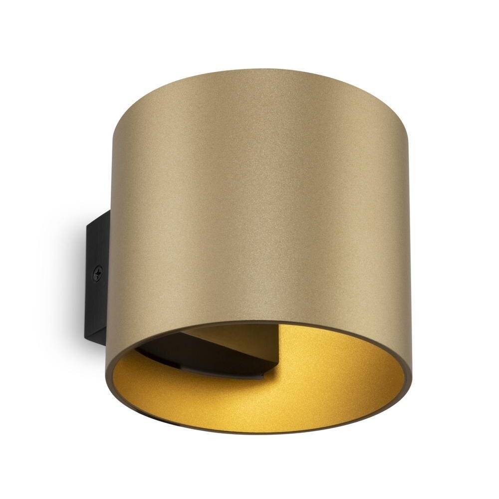 Applique Da Parete Moderno Rond Alluminio Oro 1 Luce G9 50W-1