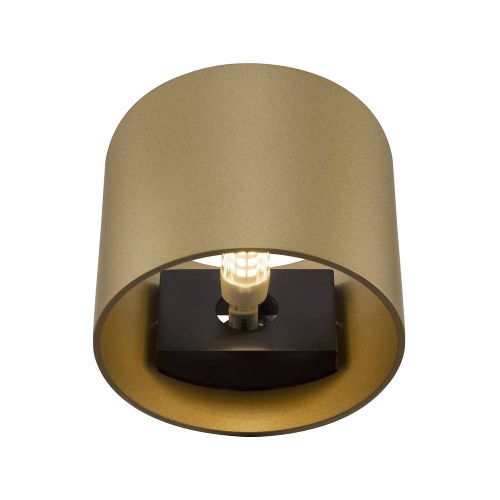 Applique Da Parete Moderno Rond Alluminio Oro 1 Luce G9 50W-2