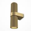 Applique Da Parete Moderno Dynamics Alluminio Oro 2 Luci Gu10 50W