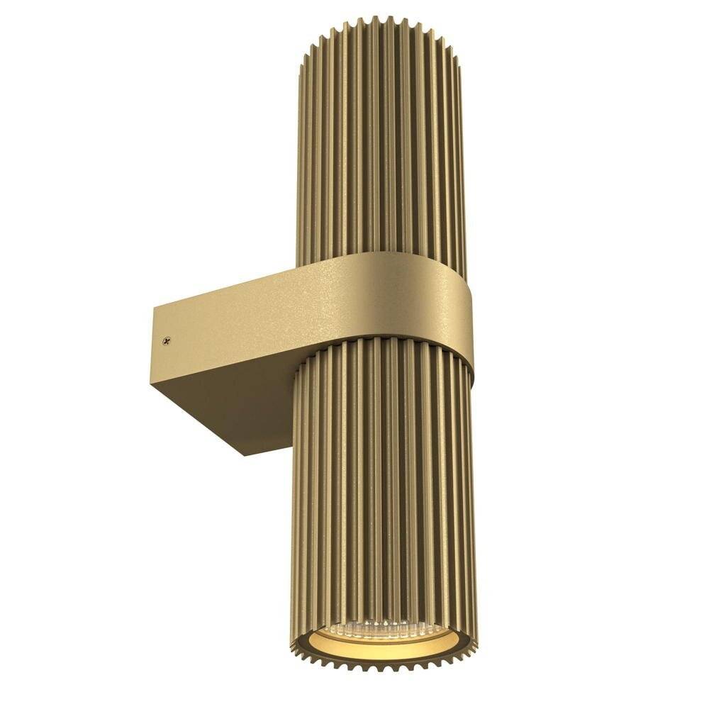 Applique Da Parete Moderno Dynamics Alluminio Oro 2 Luci Gu10 50W-4