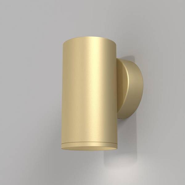 Applique Da Parete Moderno Focus S Alluminio Oro 1 Luce Gu10 10W