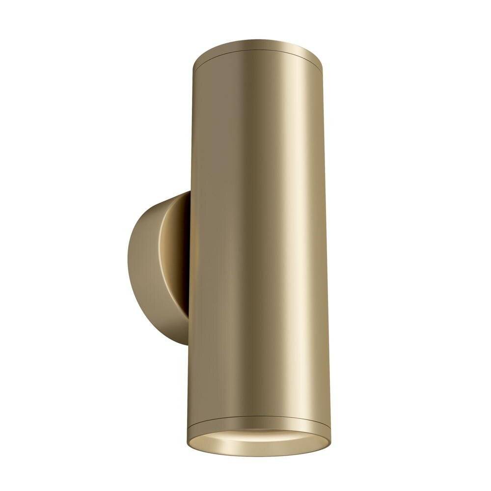 Applique Da Parete Moderno Focus S Alluminio Oro 2 Luci Gu10 10W-1