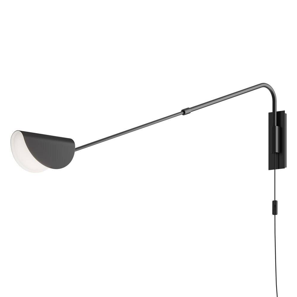 Applique Da Parete Moderno Mollis Metallo Nero 1 Luce G9 7W-0