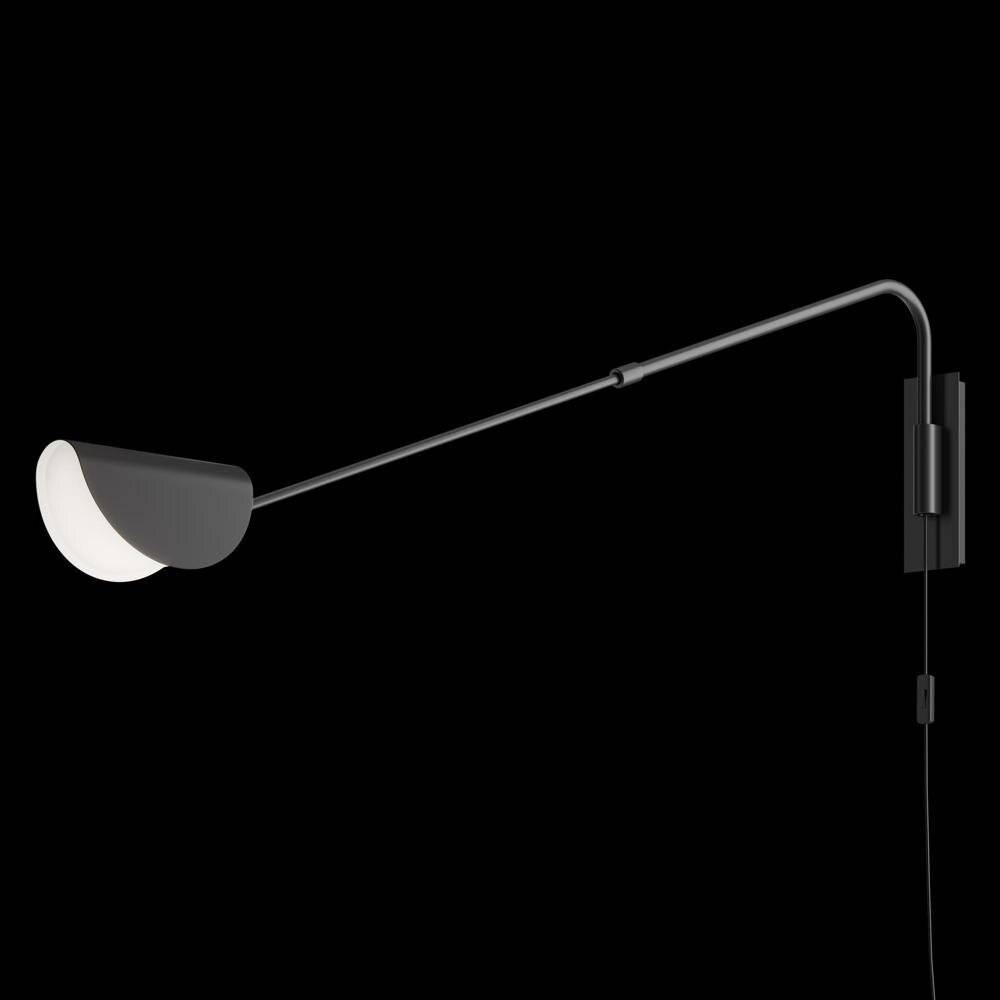 Applique Da Parete Moderno Mollis Metallo Nero 1 Luce G9 7W-3