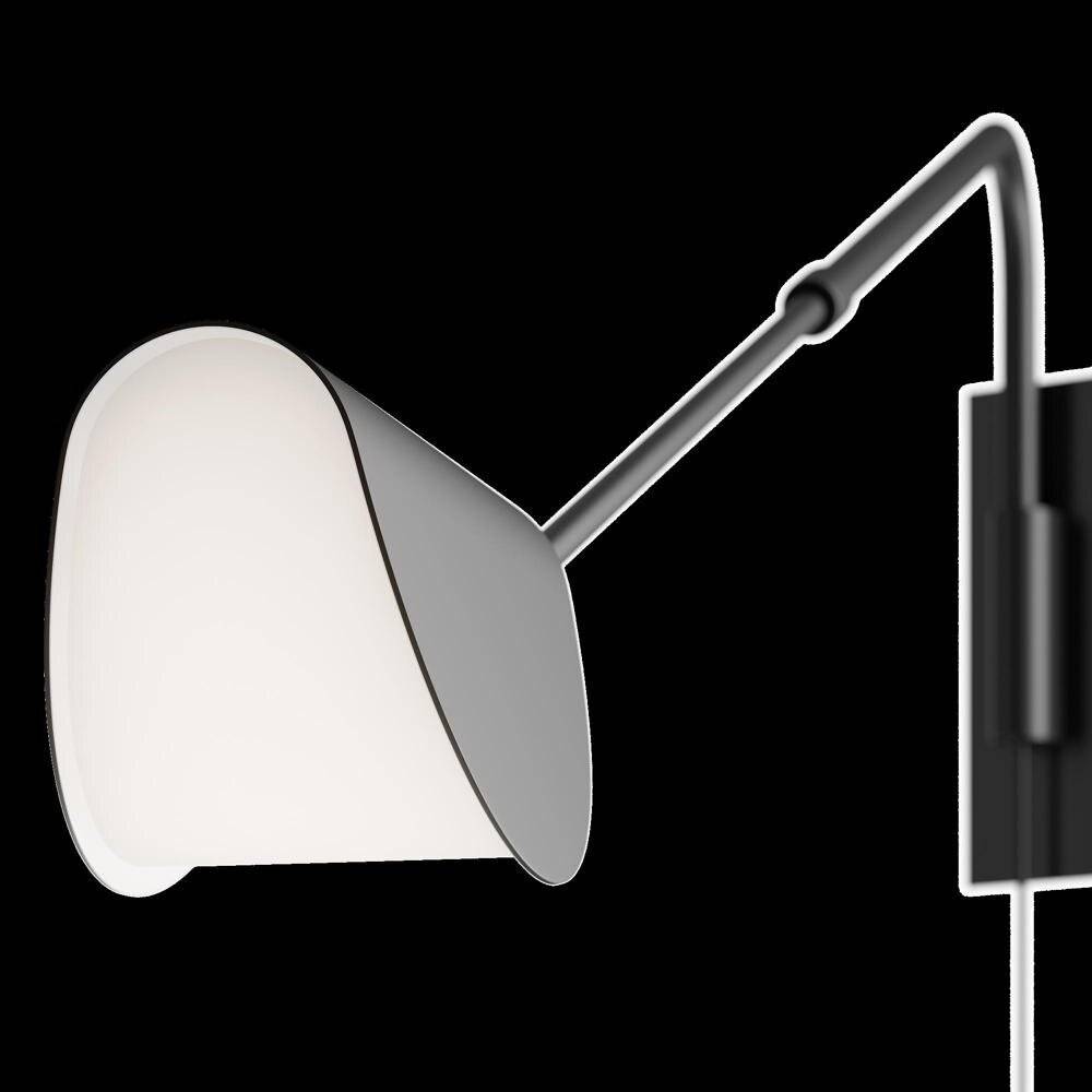 Applique Da Parete Moderno Mollis Metallo Nero 1 Luce G9 7W-4