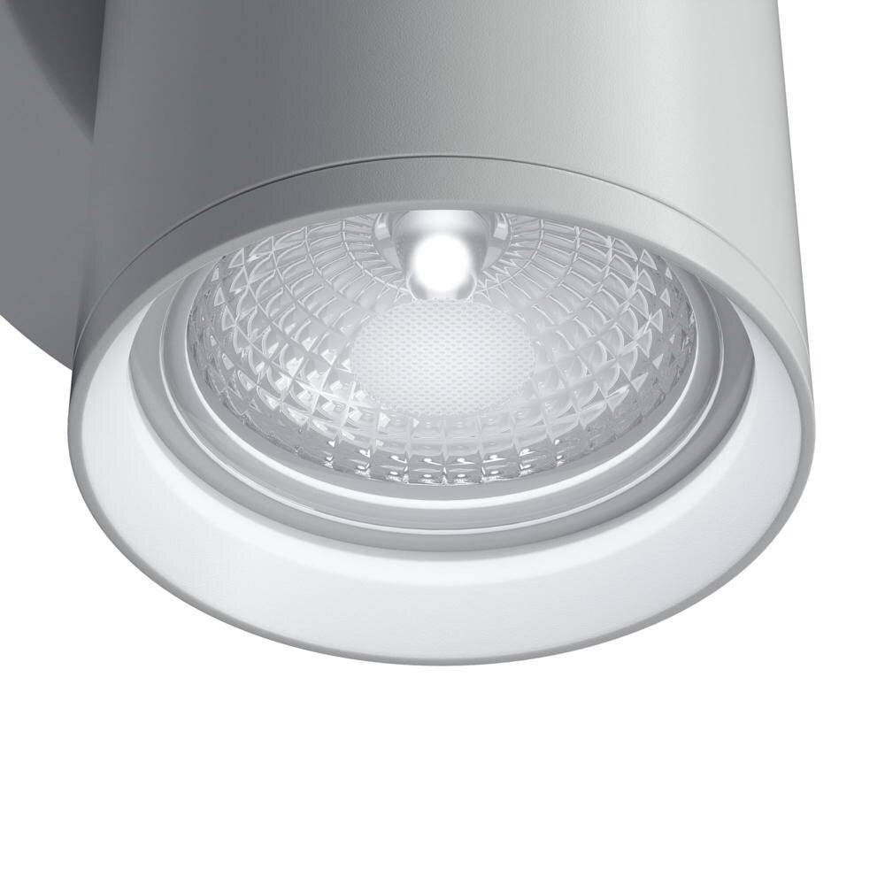 Applique Da Parete Moderno Focus S Alluminio Bianco 1 Luce Gu10 10W-2