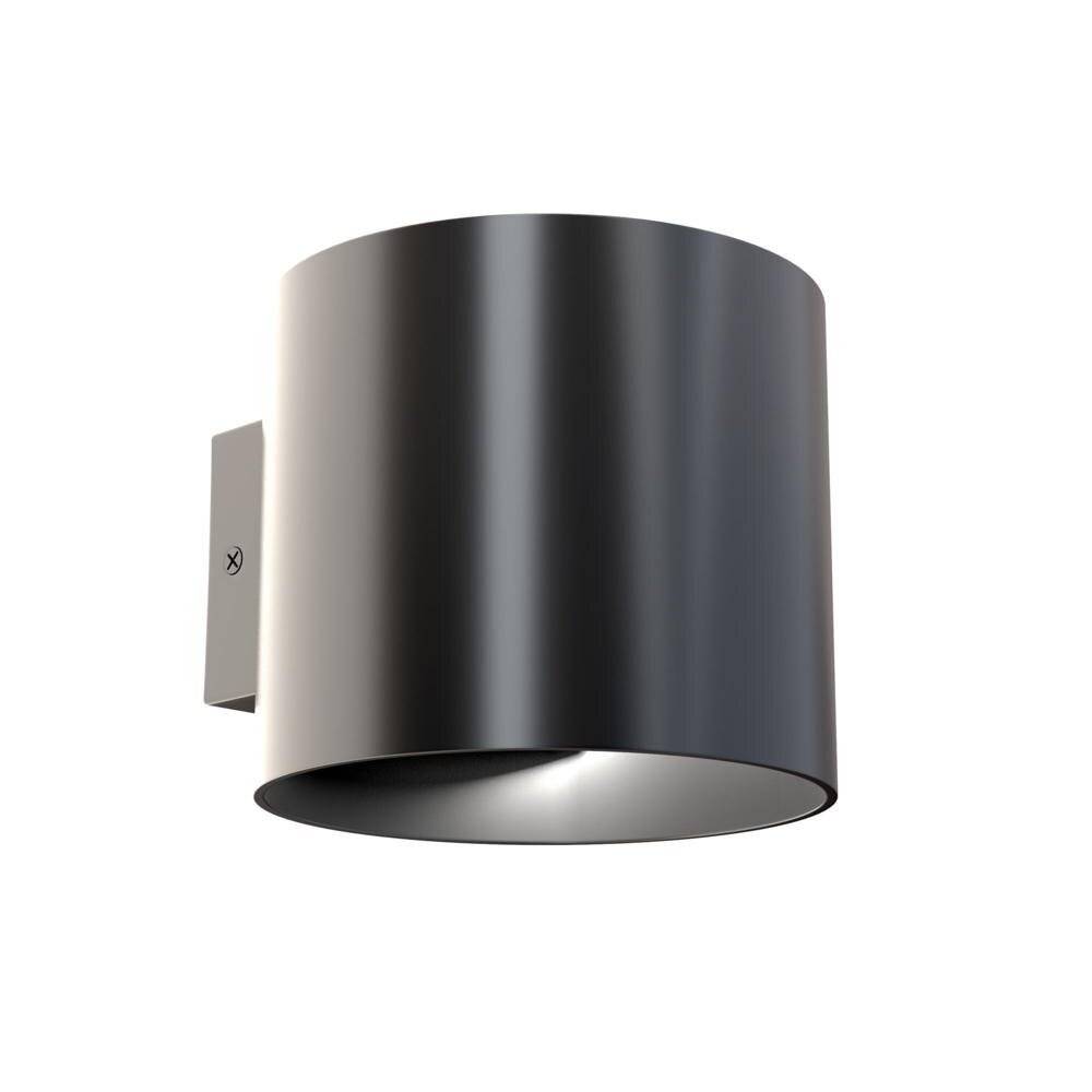 Applique Da Parete Moderno Rond Alluminio Nero 1 Luce G9 50W-3