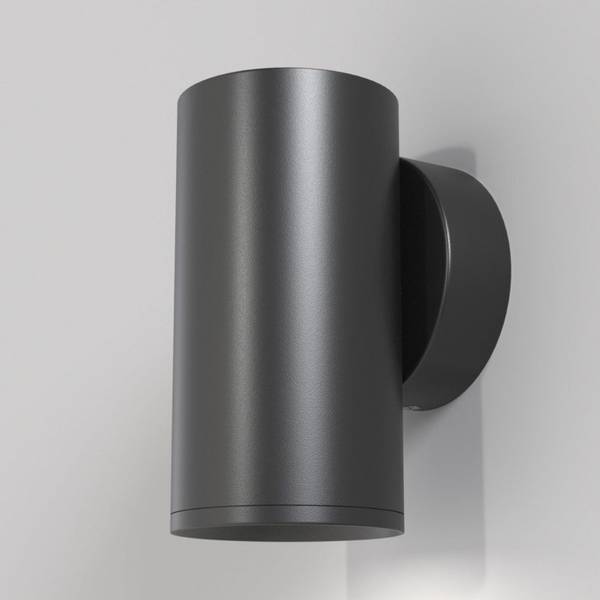 Applique Da Parete Moderno Focus S Alluminio Nero 1 Luce Gu10 10W