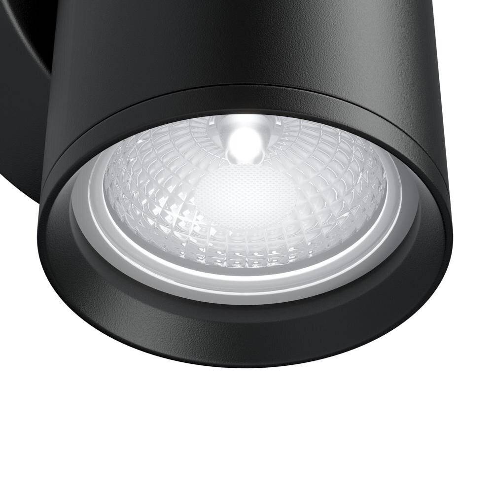 Applique Da Parete Moderno Focus S Alluminio Nero 1 Luce Gu10 10W-4