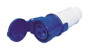PRESA VOLANTE CE 2P+T 16A 220V BLU 9223-0