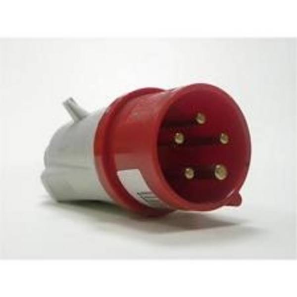 SPINA VOLANTE ROSSA 380V 3P+N+T 16 AMP. 9215