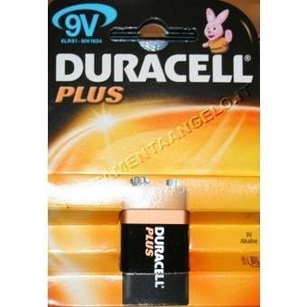 BATTERIA DURACELL TRANSISTOR 1 PZ MN 1604 9V DU 0503-0