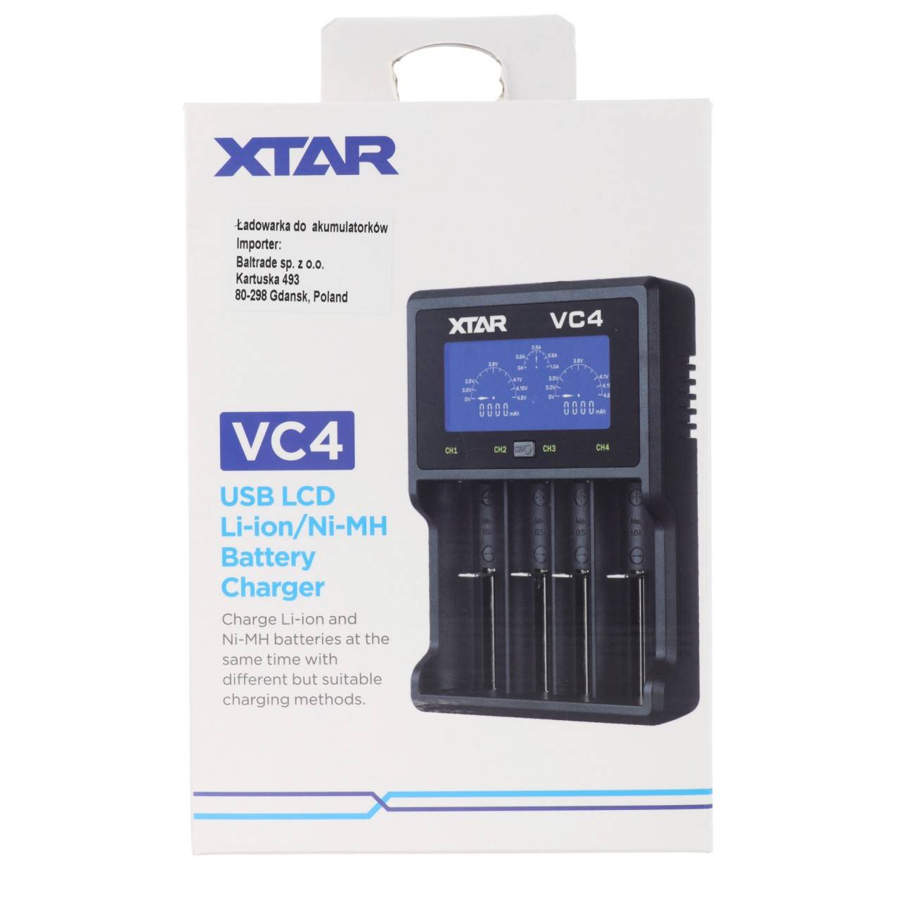 Caricabatterie e batteria Panasonic adatti per icucam 4, icucell 18650, 3400mAh agli ioni di litio, 3 pezzi per set-4
