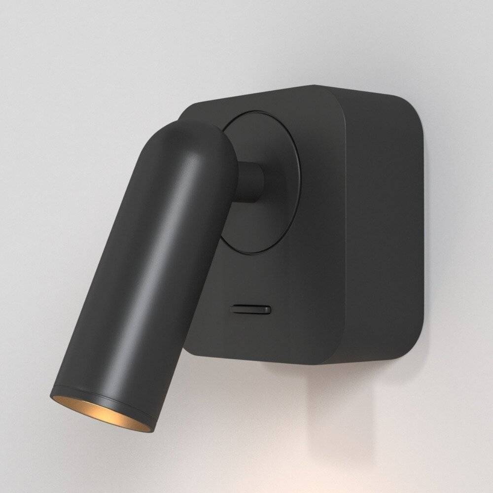 Applique Da Parete Moderno Interno Mirax Metallo Nero Luce Led Integrato 3W-0