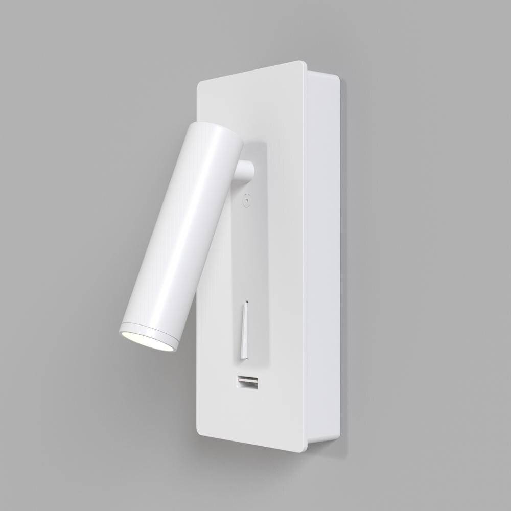 Applique Da Parete Interno Moderno Mirax Metallo Bianco Luce Led Integrato 3W-0