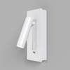 Applique Da Parete Interno Moderno Mirax Metallo Bianco Luce Led Integrato 3W
