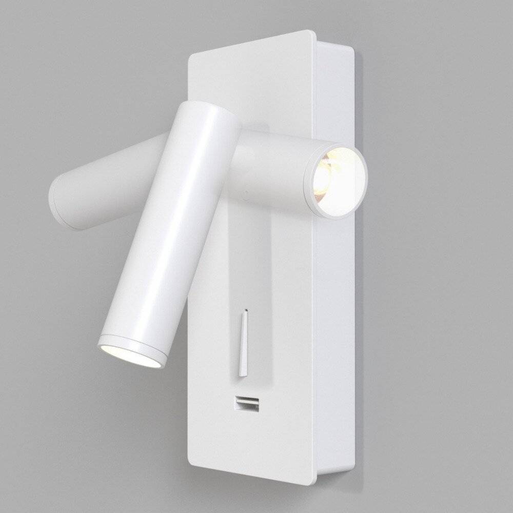 Applique Da Parete Interno Moderno Mirax Metallo Bianco Luce Led Integrato 3W-1