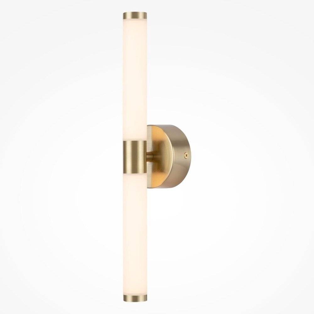 Applique Da Parete Moderno Axis Alluminio Oro Acrilico 1 Luce Led 10W-0
