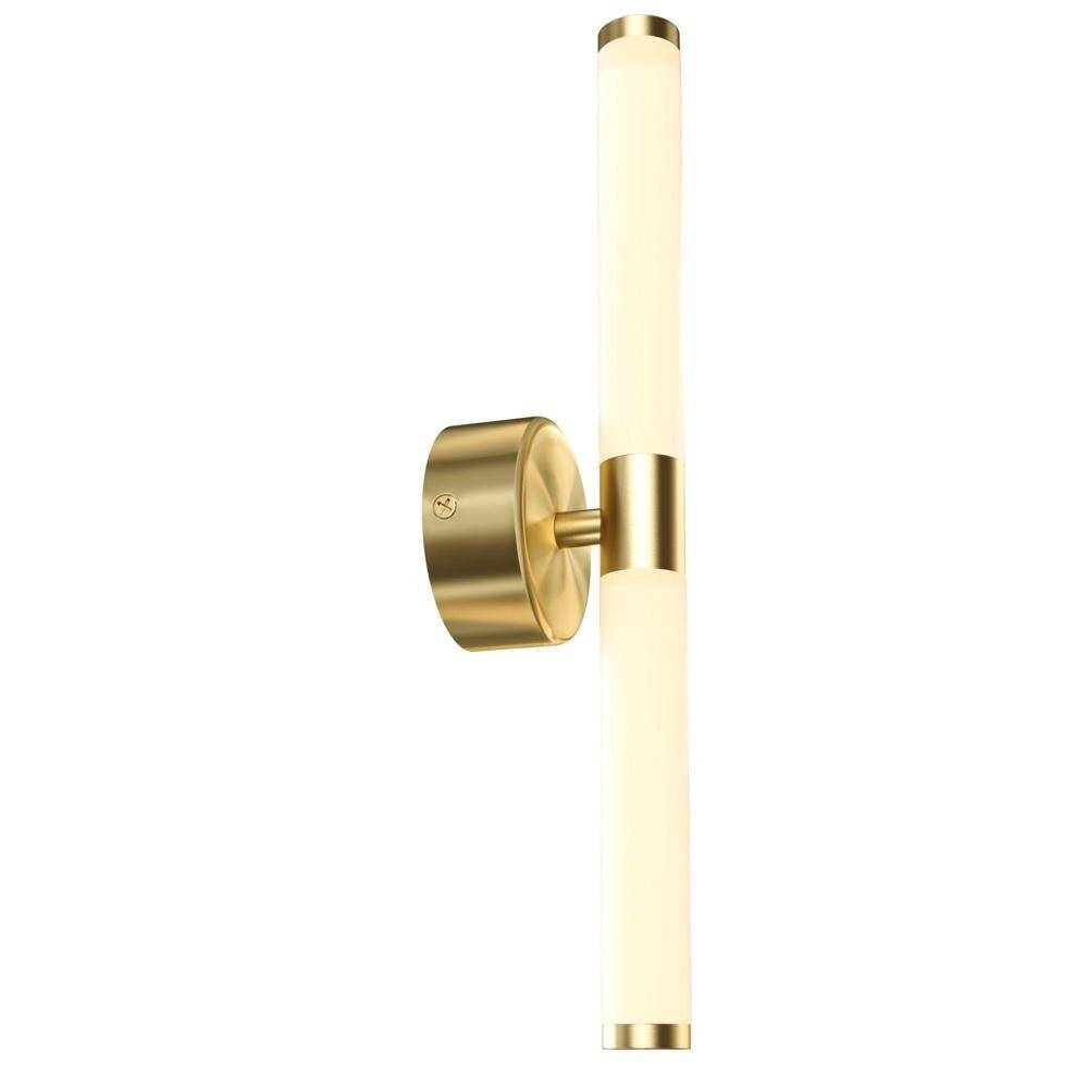 Applique Da Parete Moderno Axis Alluminio Oro Acrilico 1 Luce Led 10W-2