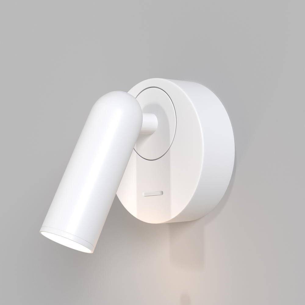 Applique Da Parete Moderno Mirax Metallo Bianco Luce Led Integrato 3W-0