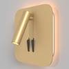 Applique Da Parete Moderno Ios 176 Alluminio Oro Luce Led Integrato 9W