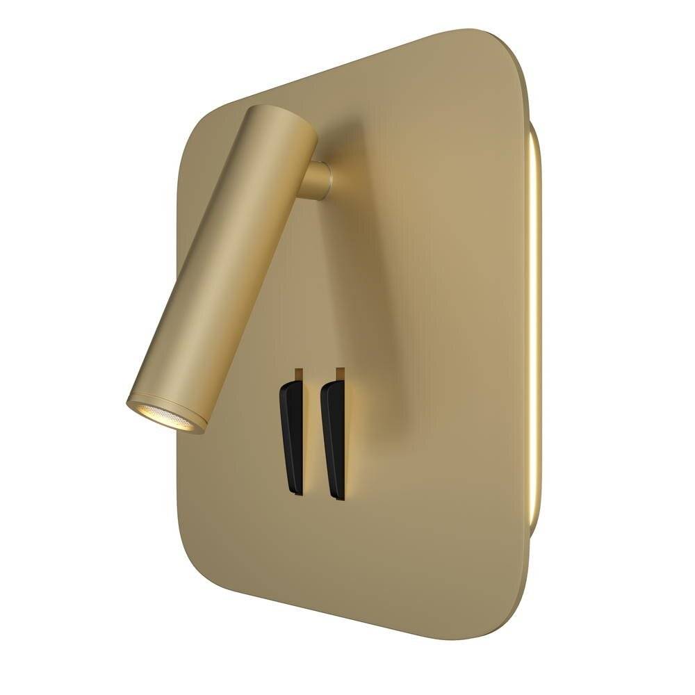 Applique Da Parete Moderno Ios 176 Alluminio Oro Luce Led Integrato 9W-3