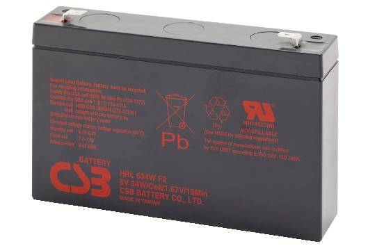 BATTERIA AL PIOMBO CSB HRL 634W F2 6V 34W-0