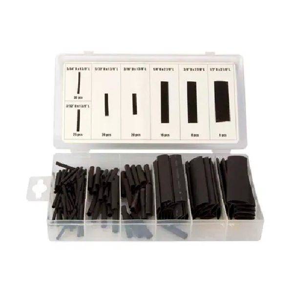 Set 127 pz. guaine termorestringenti nere