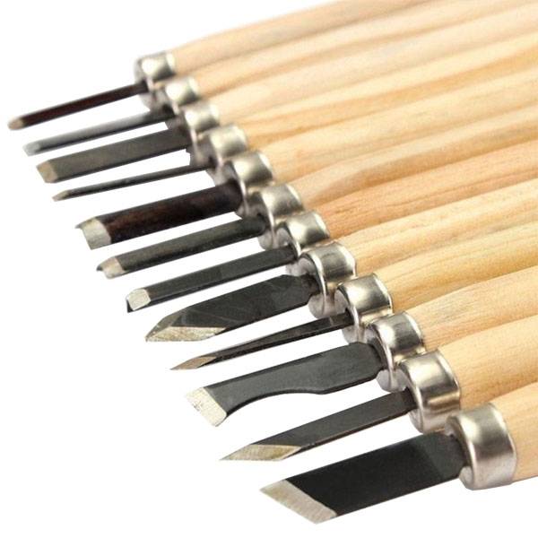Set 12 attrezzi per lavorazione legno-2