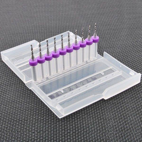 Set 10 Punte 1,5 mm per foratura PCB