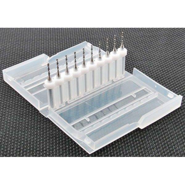 Set 10 Punte 1,3 mm per foratura PCB