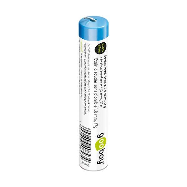 Stagno senza piombo per saldatura 17 g - 1 mm - Dispenser-0