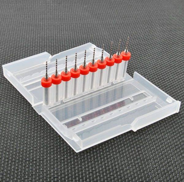 Set 10 Punte 1 mm per foratura PCB