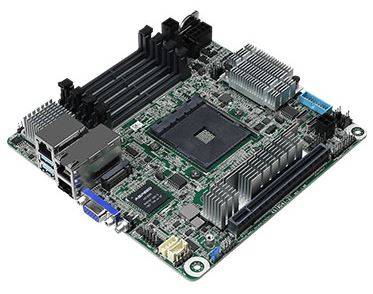 ASRock Rack X570D4I-2T - Motherboard - Mini-ITX - Socket AM4 - AMD X570 Chipsatz - USB 3,2 Gen 1, USB 3,2 Gen 2 - 2 x 10-1