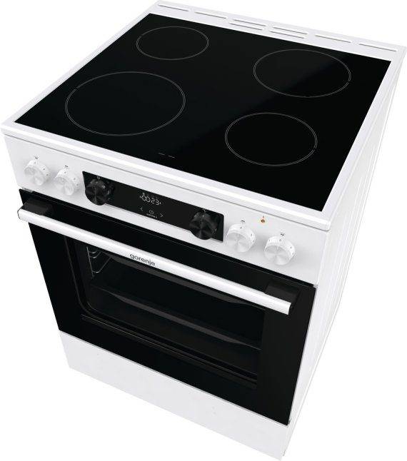 Gorenje GEC6C40WD Cucina Elettrico Ceramica Nero, Bianco-0