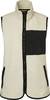 Gilet in pile Saga, donna, bianco sporco, L