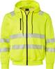 271 Felpa con zip integrale, Unisex, Giallo fluorescente, L