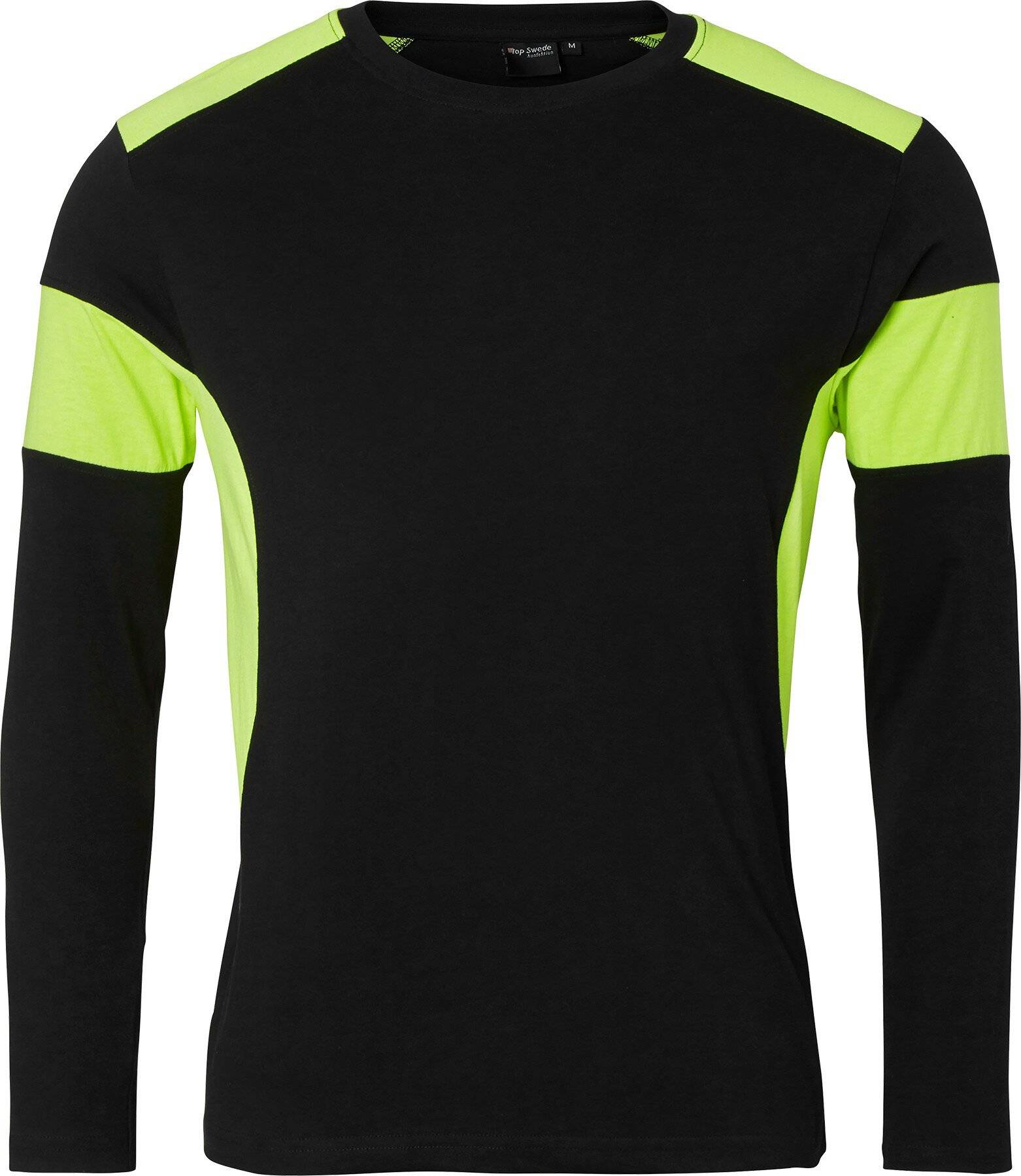 212 T-shirt, unisex, nero/giallo fluorescente, XS-0