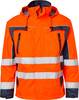 5217 Giacca a conchiglia, unisex, arancio fluorescente/blu navy, 4XL