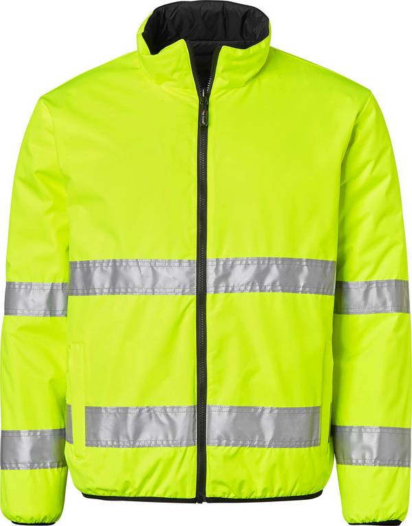 129 Giacca imbottita, Unisex, giallo fluorescente/nero, L