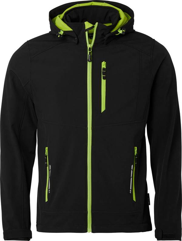 351 Giacca softshell, uomo, nero, XL