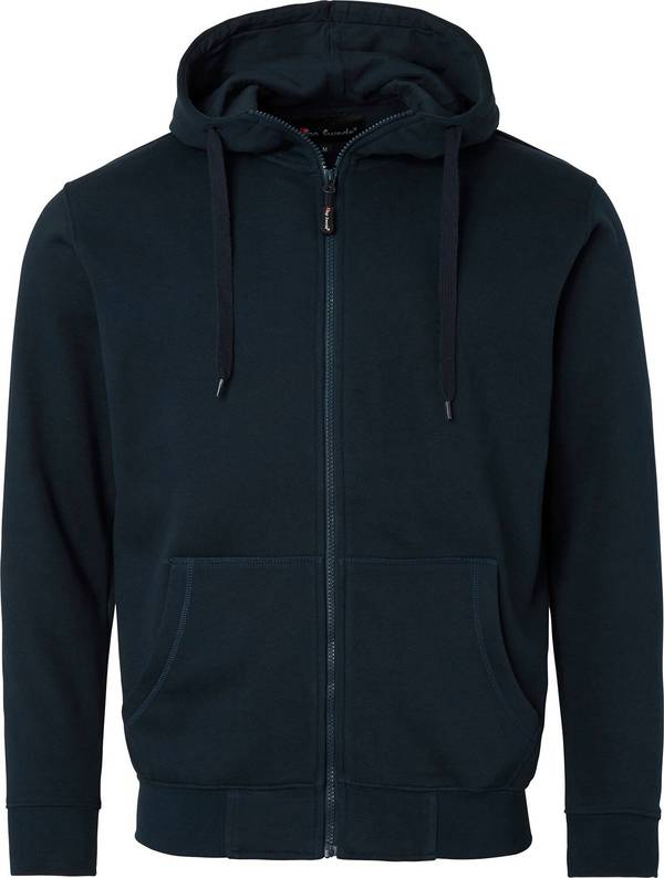 185 Felpa con zip integrale, Uomo, blu navy, S