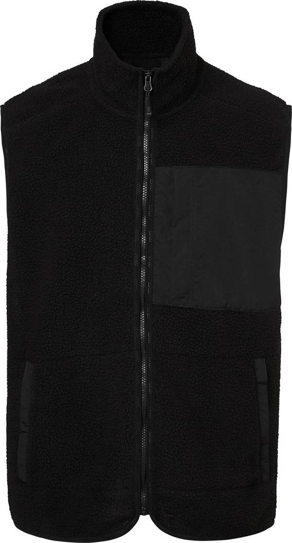 Gilet in pile Seth, uomo, nero, XL