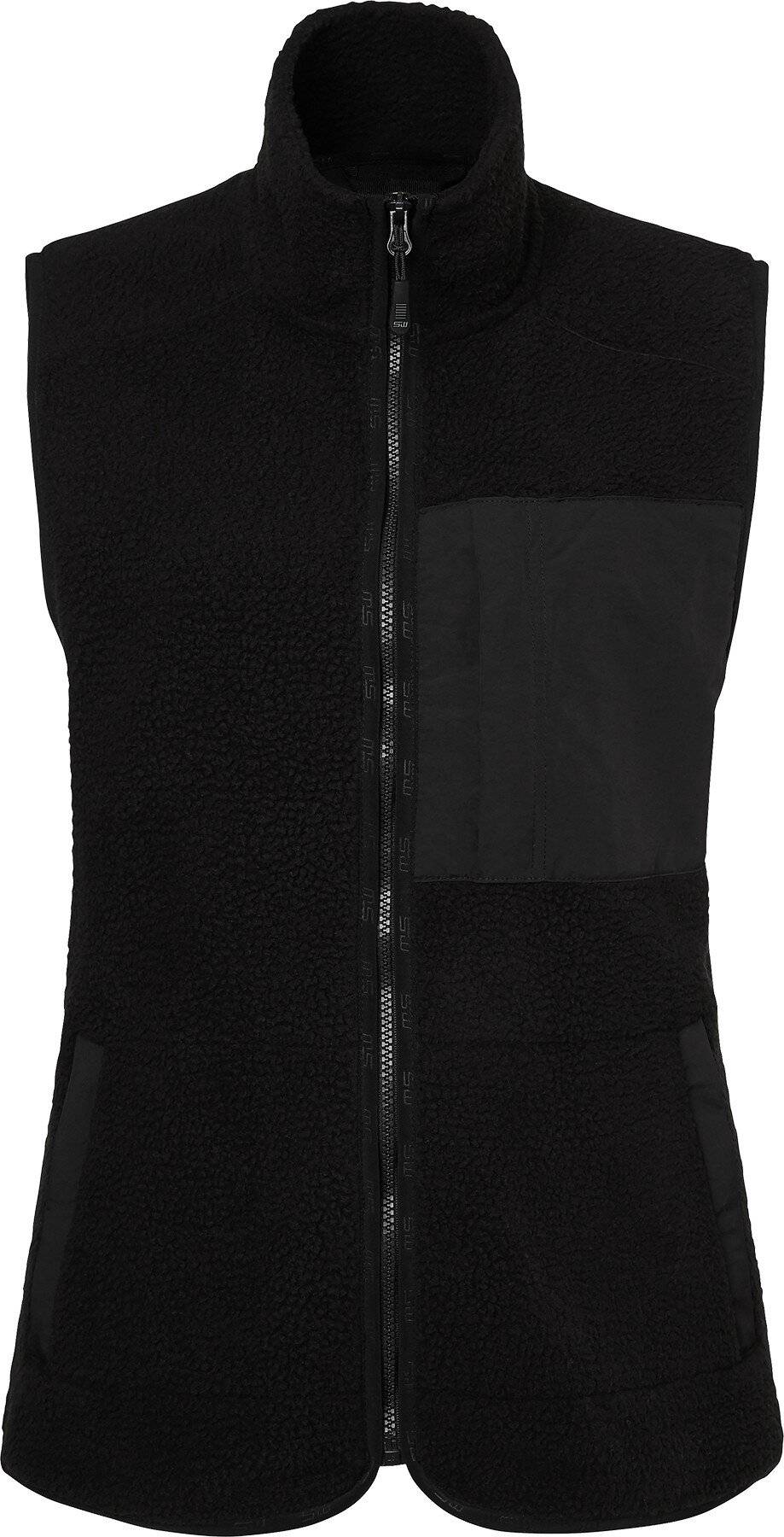 Gilet in pile Saga, donna, nero, M-0